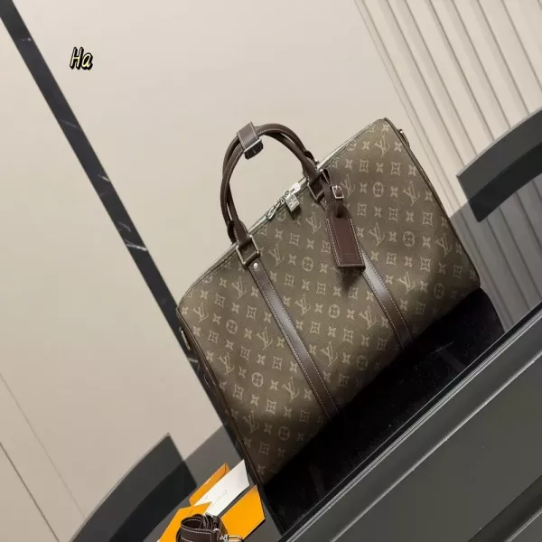 루이비통 모노그램 데님 더블 핸들 보스턴백