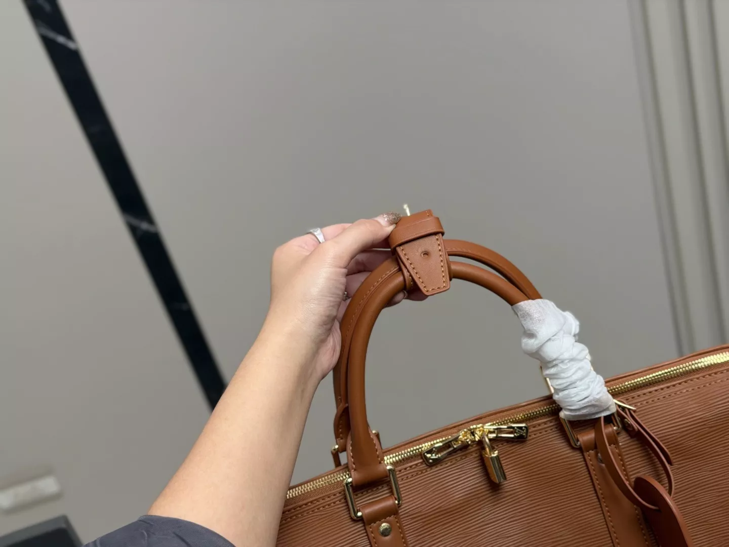 루이비통 데님 소재 더블 핸들 여행용 보스턴백 상세 이미지 3