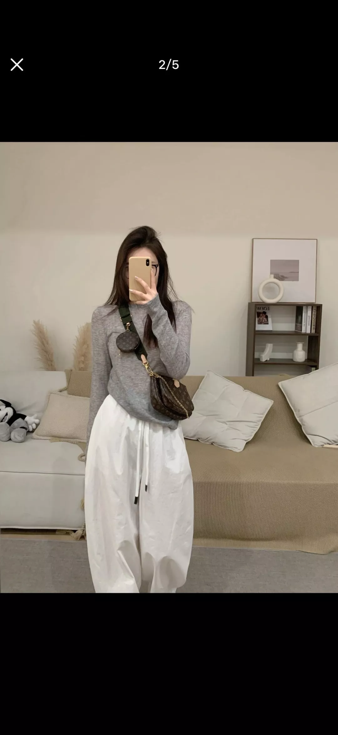 루이비통 모노그램 체인 장식 멀티 크로스백 상세 이미지 24