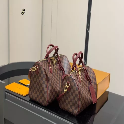 루이비통 체크 패턴 둥근 실루엣 보스턴백