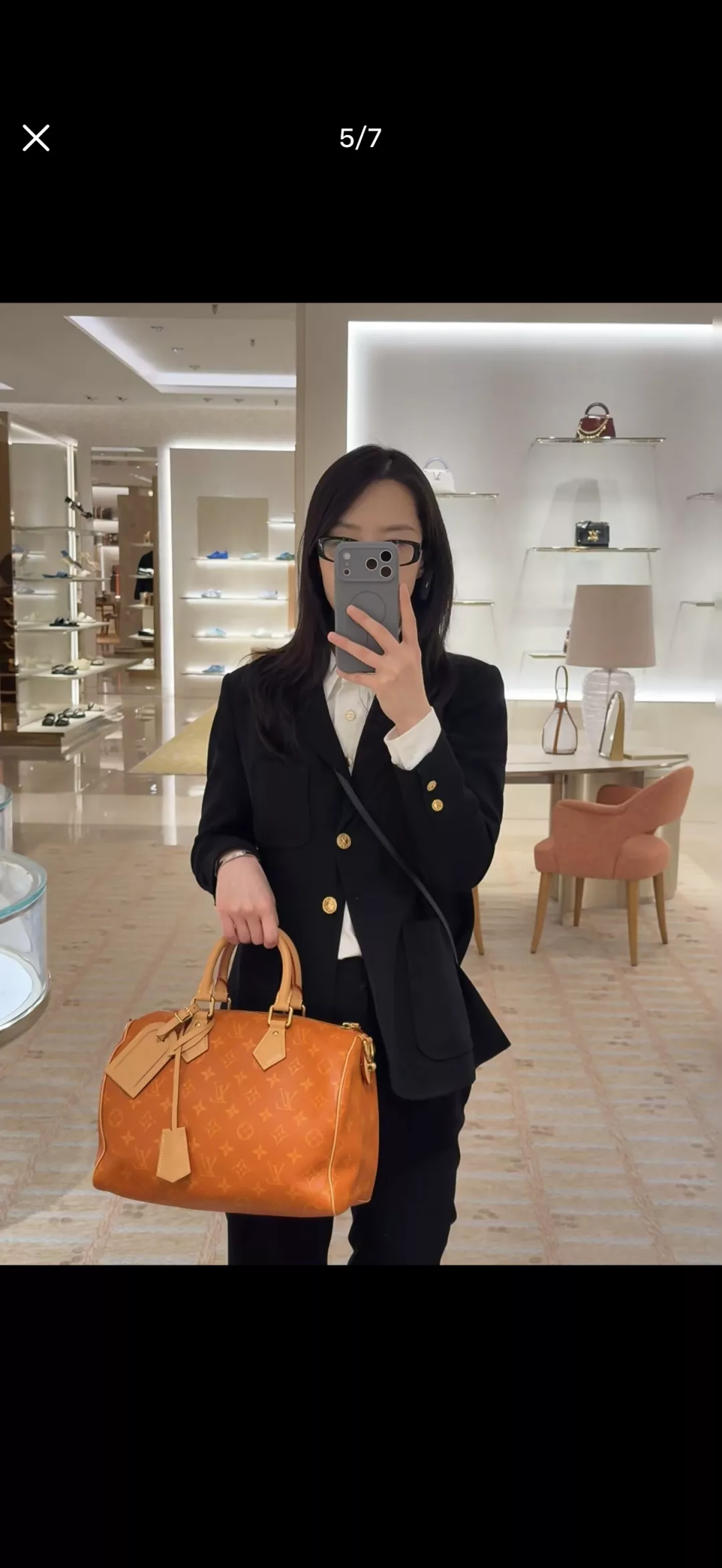 루이비통 모노그램 패턴 더블 핸들 보스턴백 상세 이미지 10