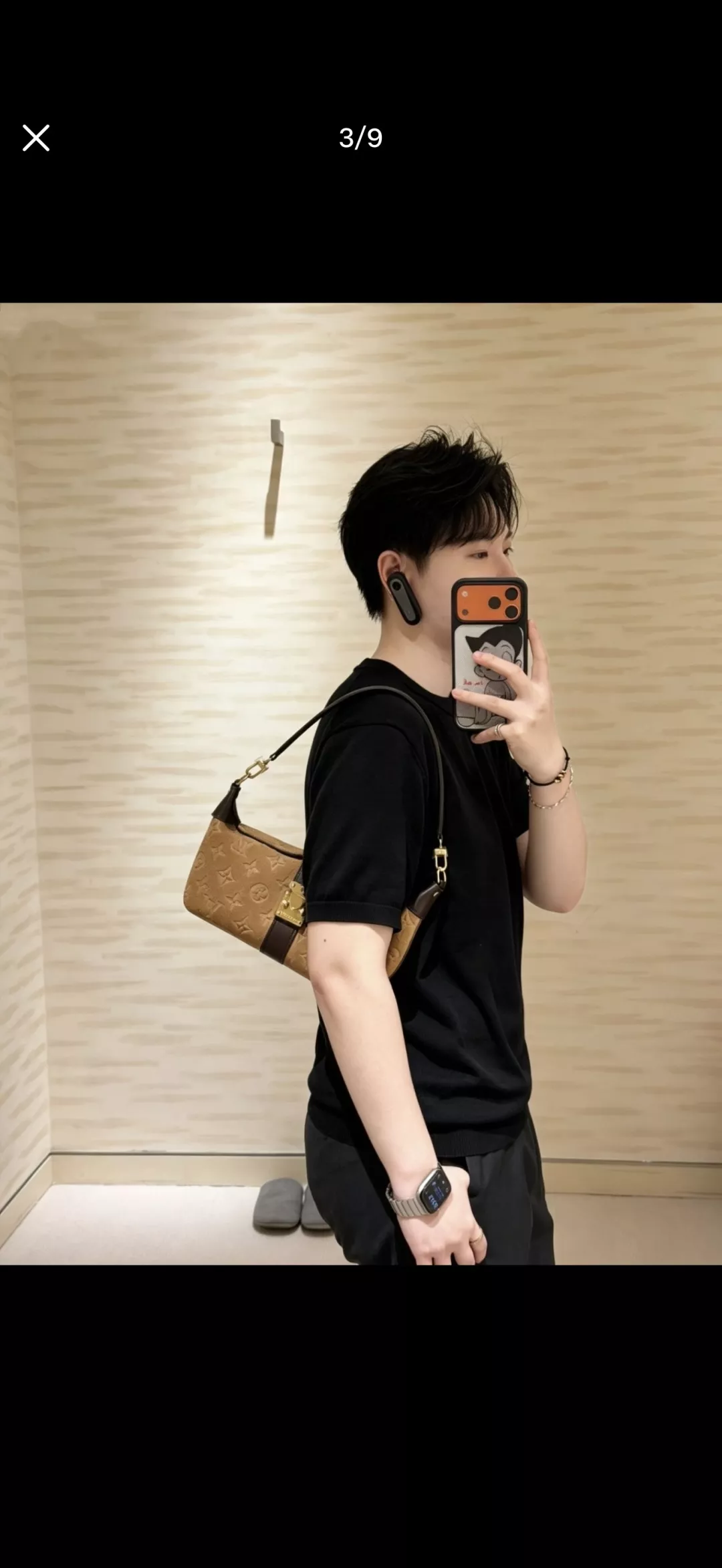 루이비통 모노그램 데님 플랩 여밈 숄더백 상세 이미지 11