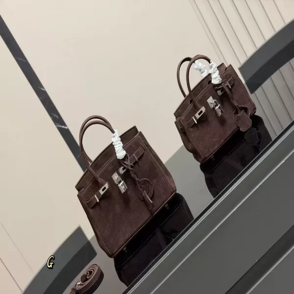 에르메스 벨트 여밈 소가죽 더블 핸들 토트백