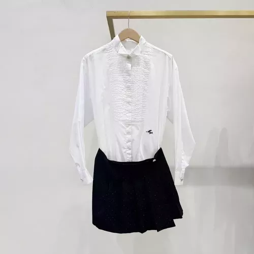 노브랜드 스탠드 칼라 플리츠 여성용 투피스