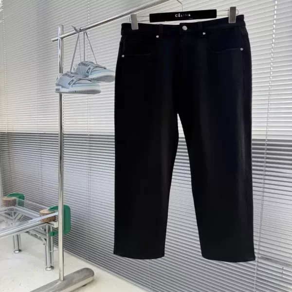 로로피아나 로고 장식 스트레치 남녀공용 데님 팬츠