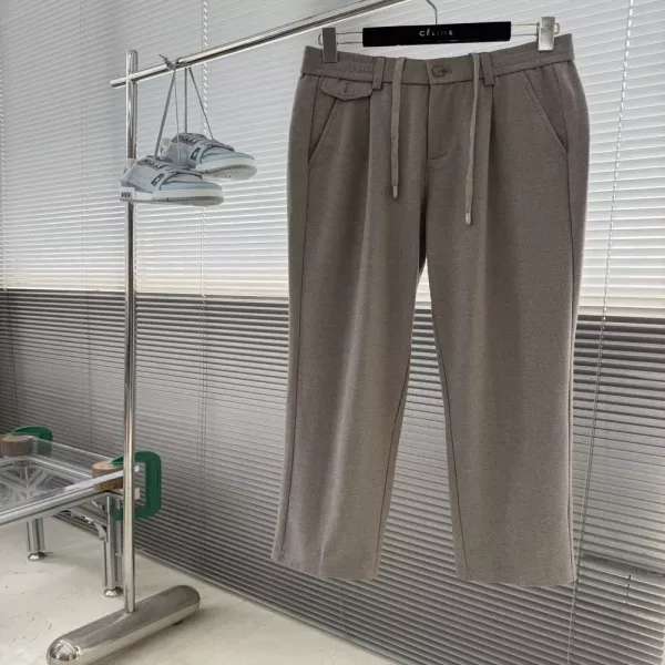 제냐 울 캐시미어 혼방 남녀공용 슬렉스 팬츠