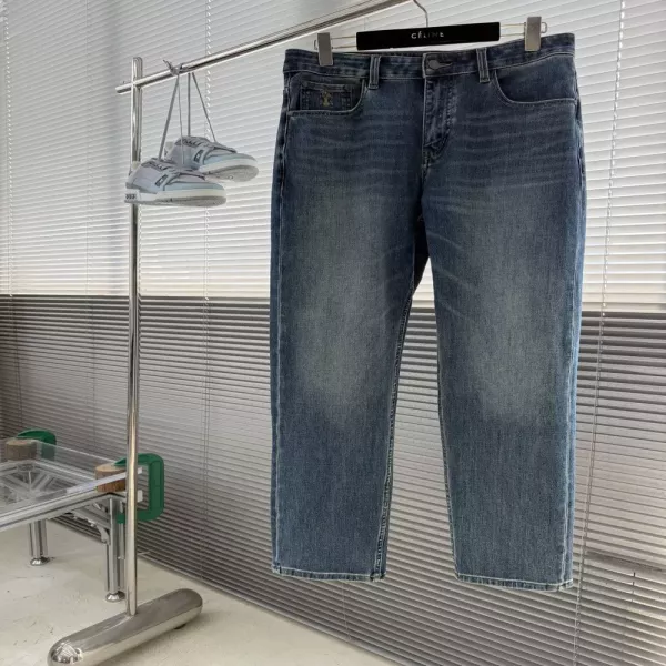 브루넬로쿠치넬리 워싱 슬림핏 남녀공용 데님 팬츠