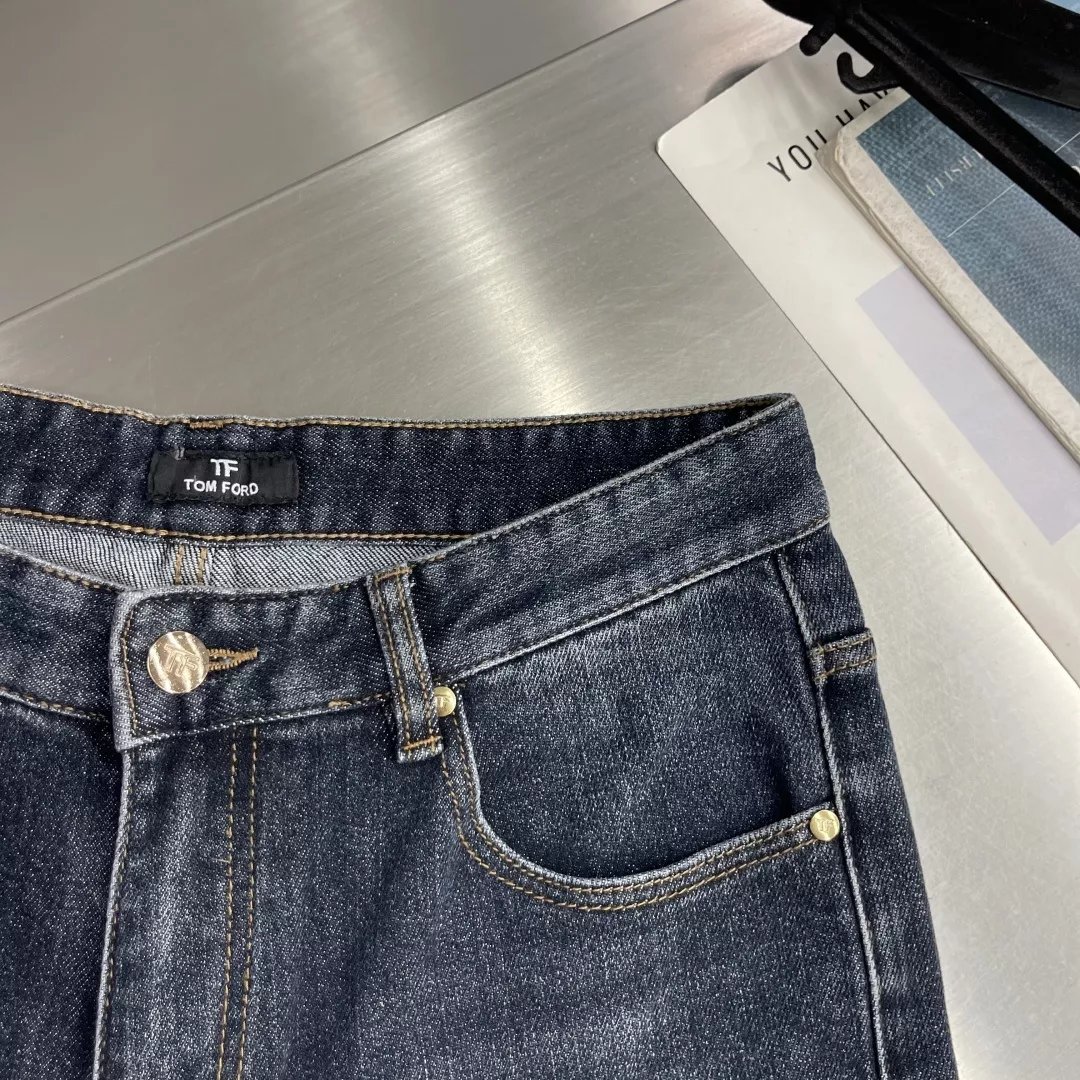 톰포드 파이브 포켓 일자핏 남녀공용 데님 팬츠 상세 이미지 6