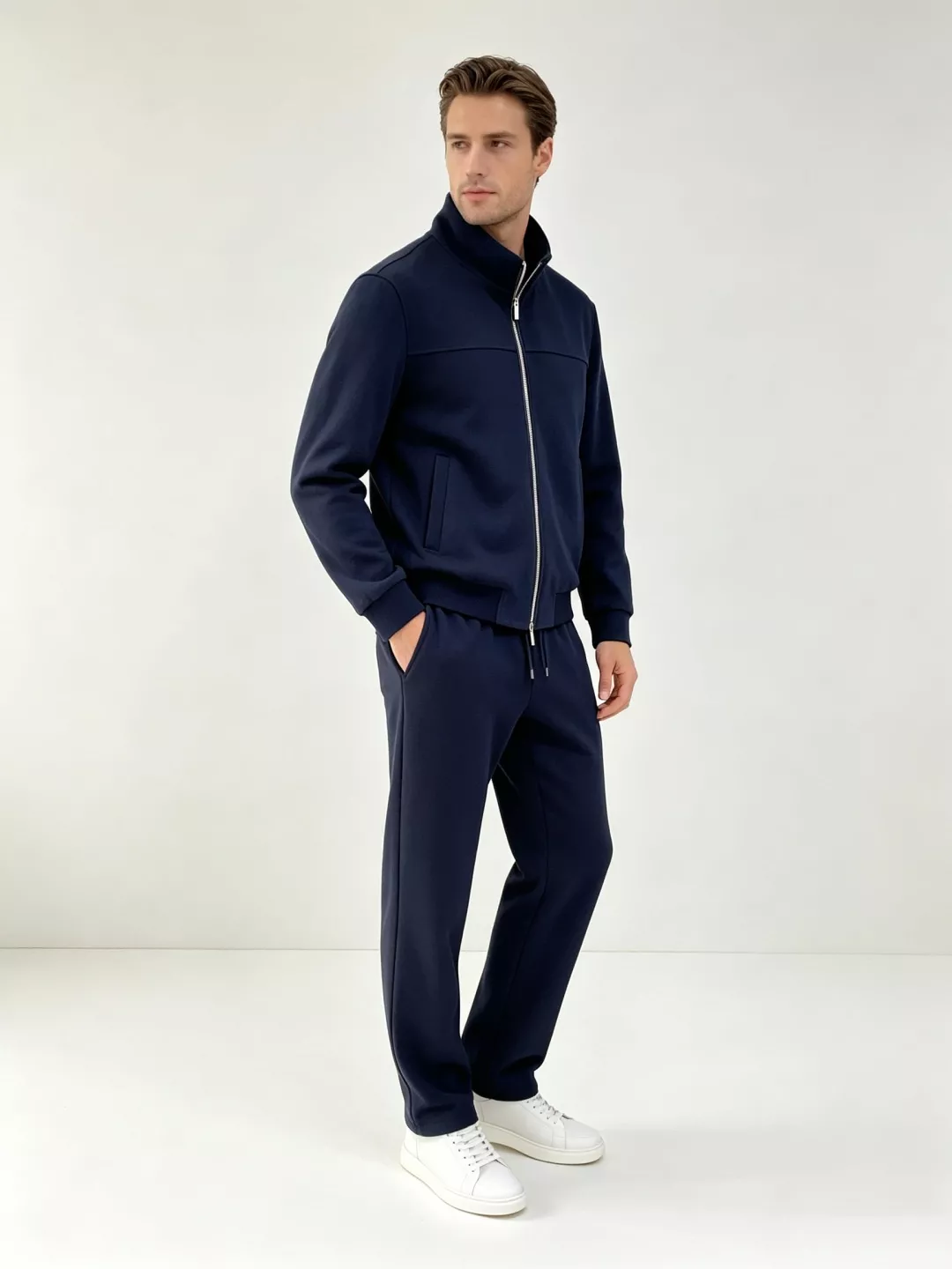제냐 울 혼방 집업 남녀공용 상하의 세트 상세 이미지 30