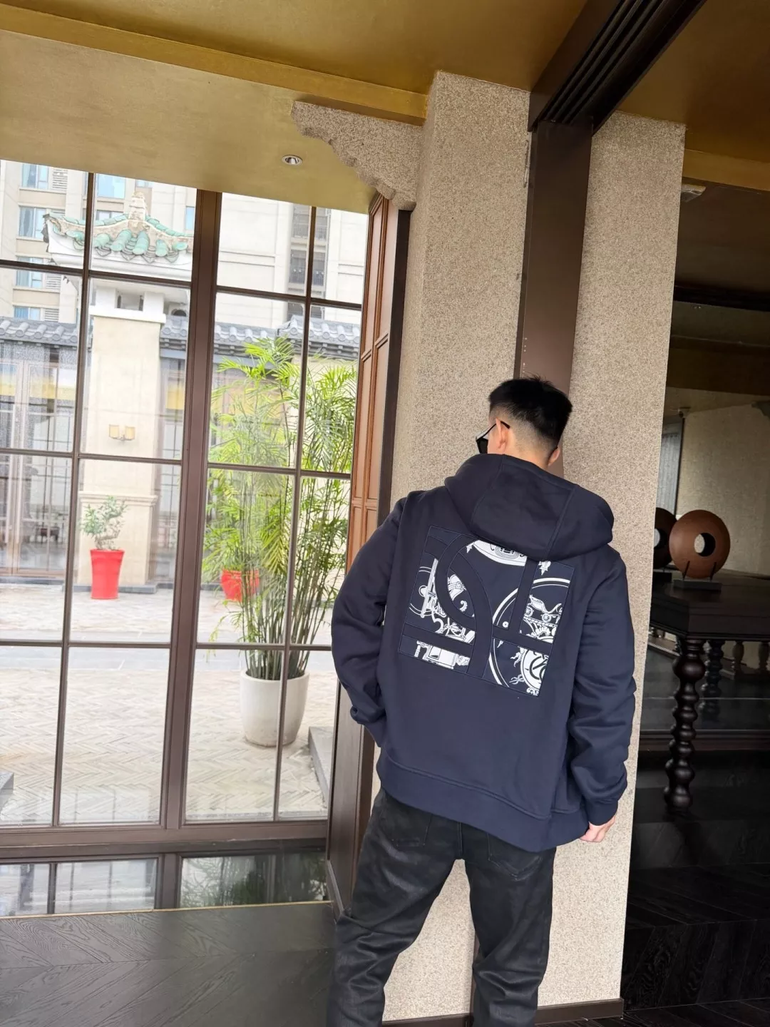 에르메스 승마 모티프 기모 남녀공용 후드 재킷 상세 이미지 26