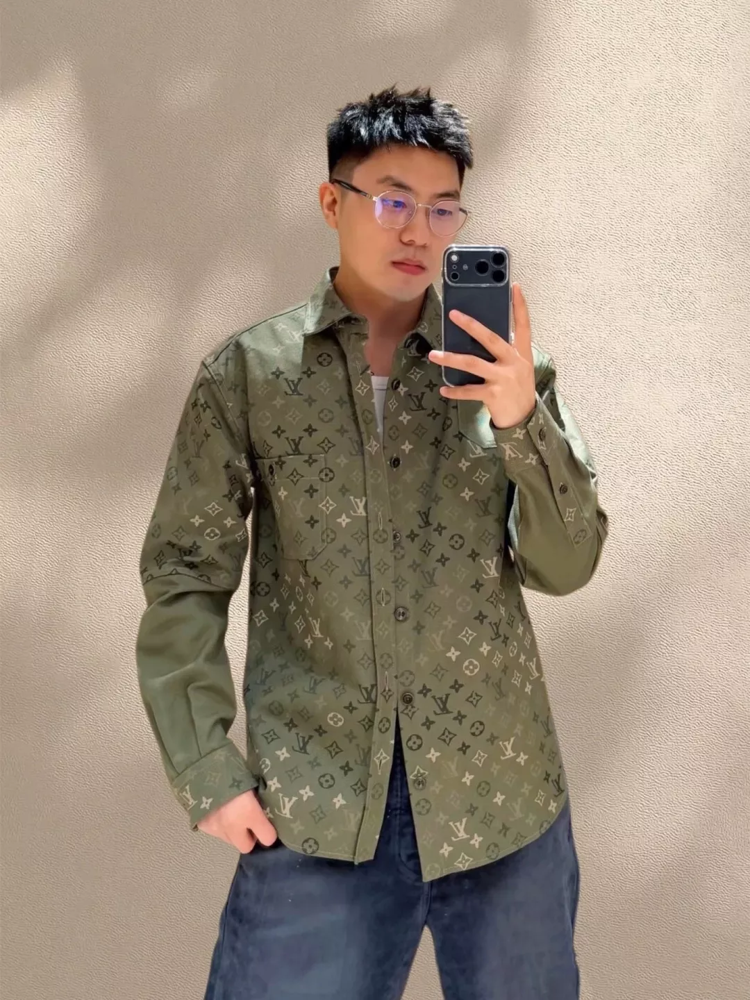 루이비통 모노그램 코튼 남녀공용 셔츠 재킷 상세 이미지 21