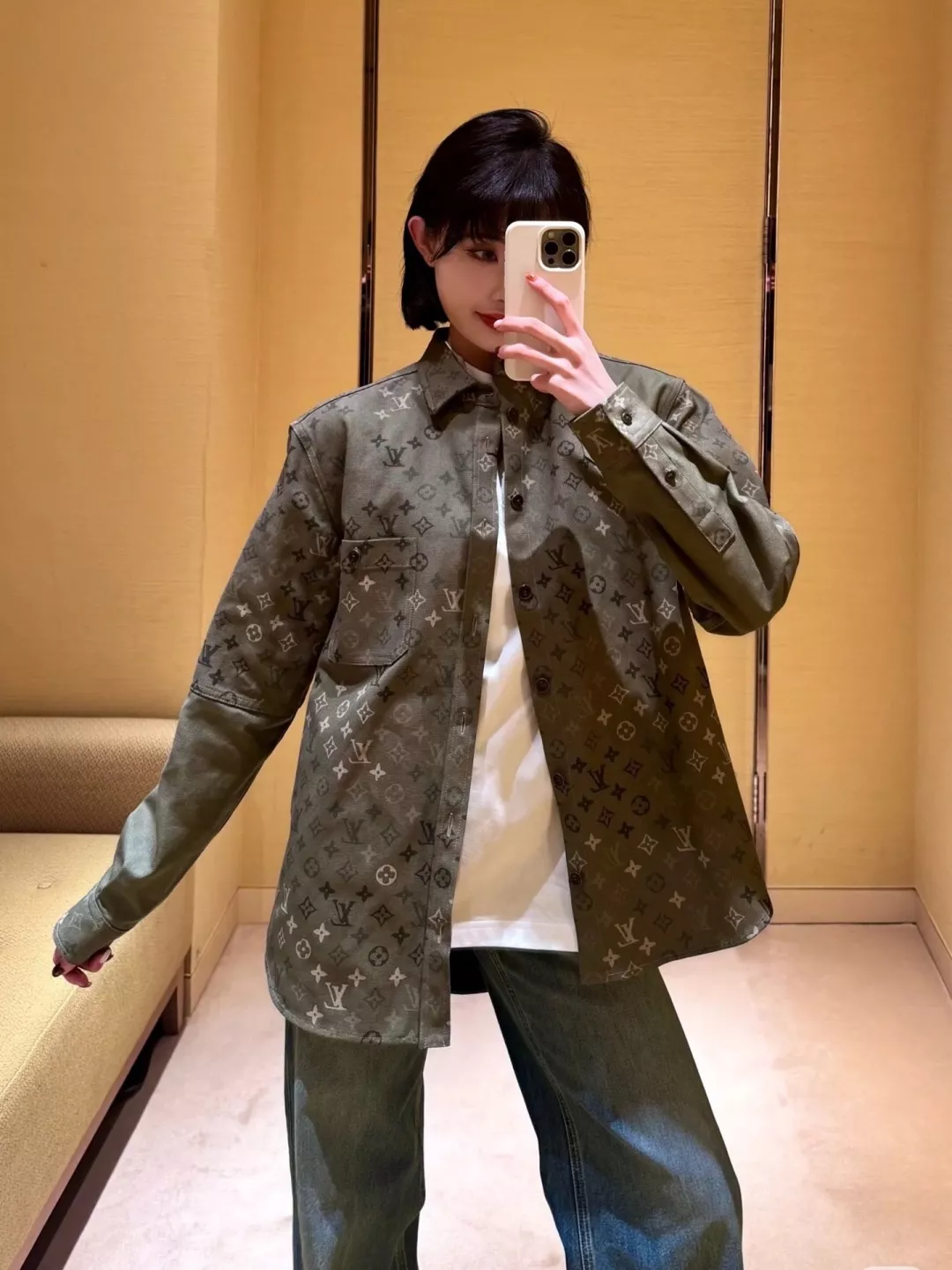 루이비통 모노그램 코튼 남녀공용 셔츠 재킷 상세 이미지 25