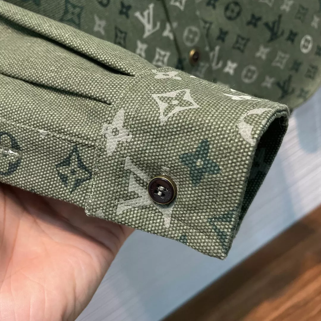 루이비통 모노그램 코튼 남녀공용 셔츠 재킷 상세 이미지 6