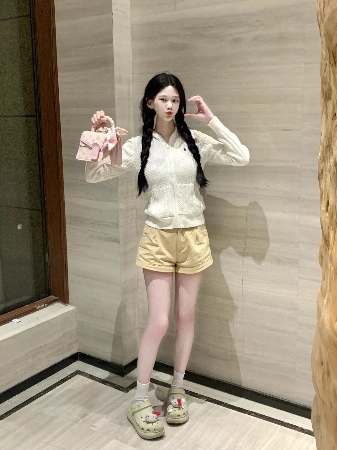랄프로렌 케이블 짜임 후드 남녀공용 니트 재킷 상세 이미지 23