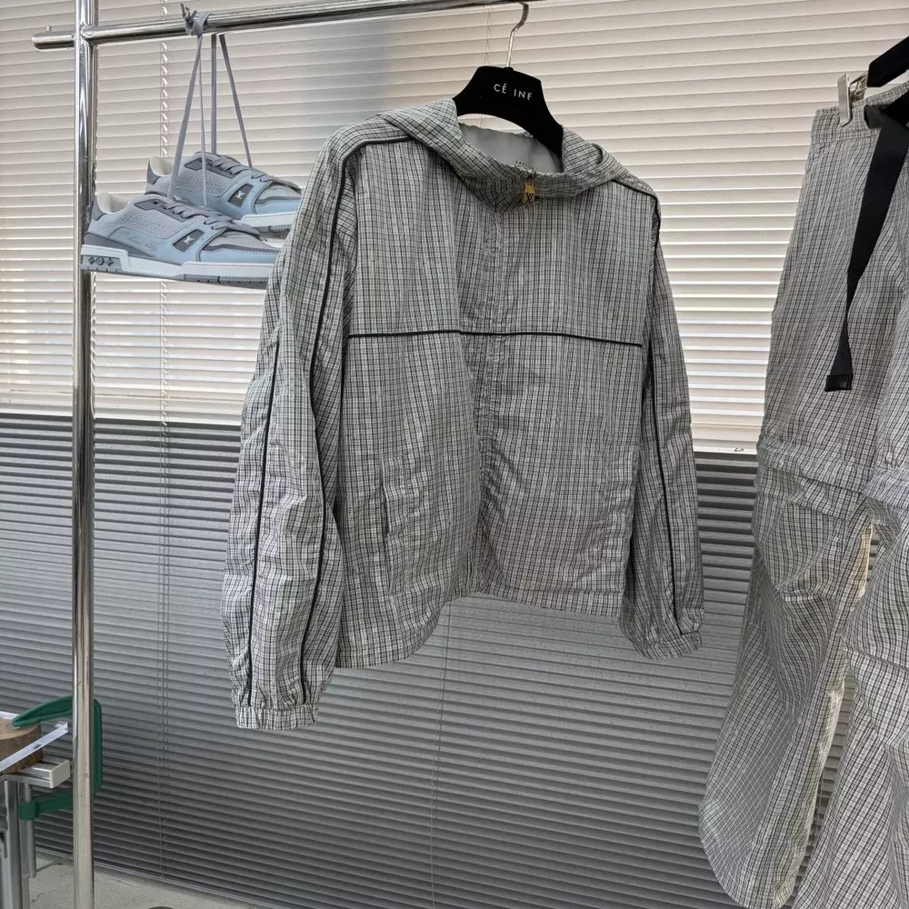 루이비통 격자 자카드 남녀공용 상하의 세트