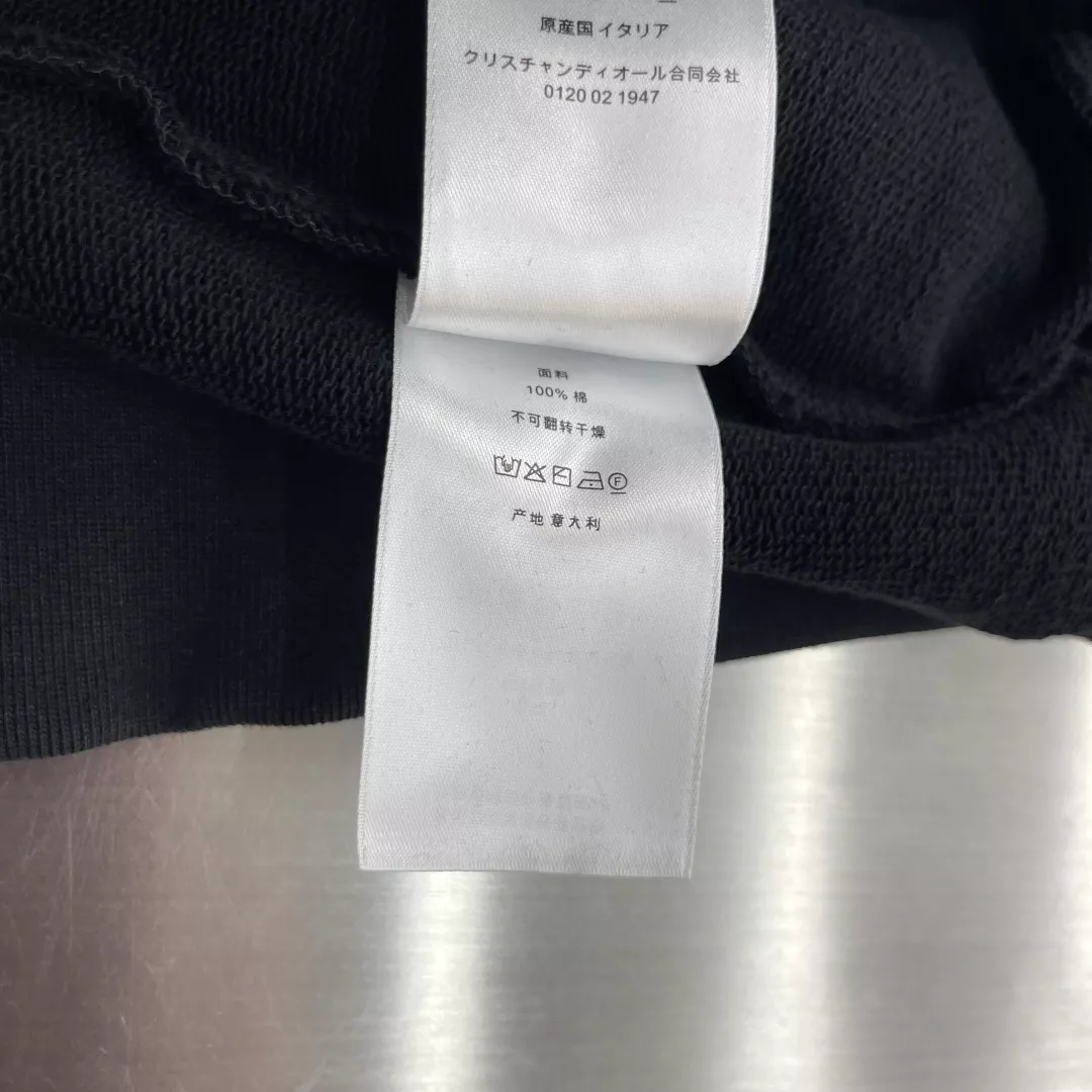 디올 로고 자수 면 남녀공용 후드 티셔츠 상세 이미지 8