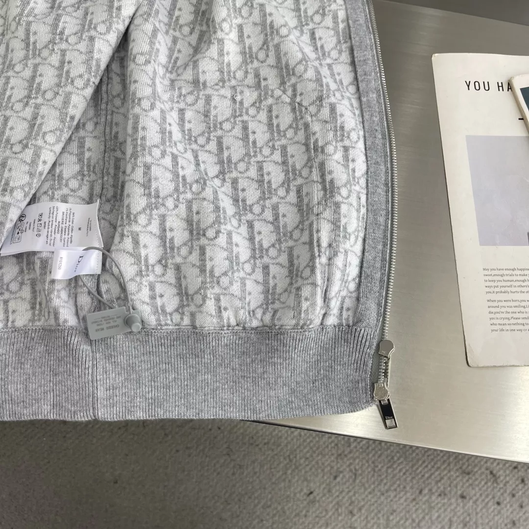 디올 자수 자카드 후드 남녀공용 상하의 세트 상세 이미지 8