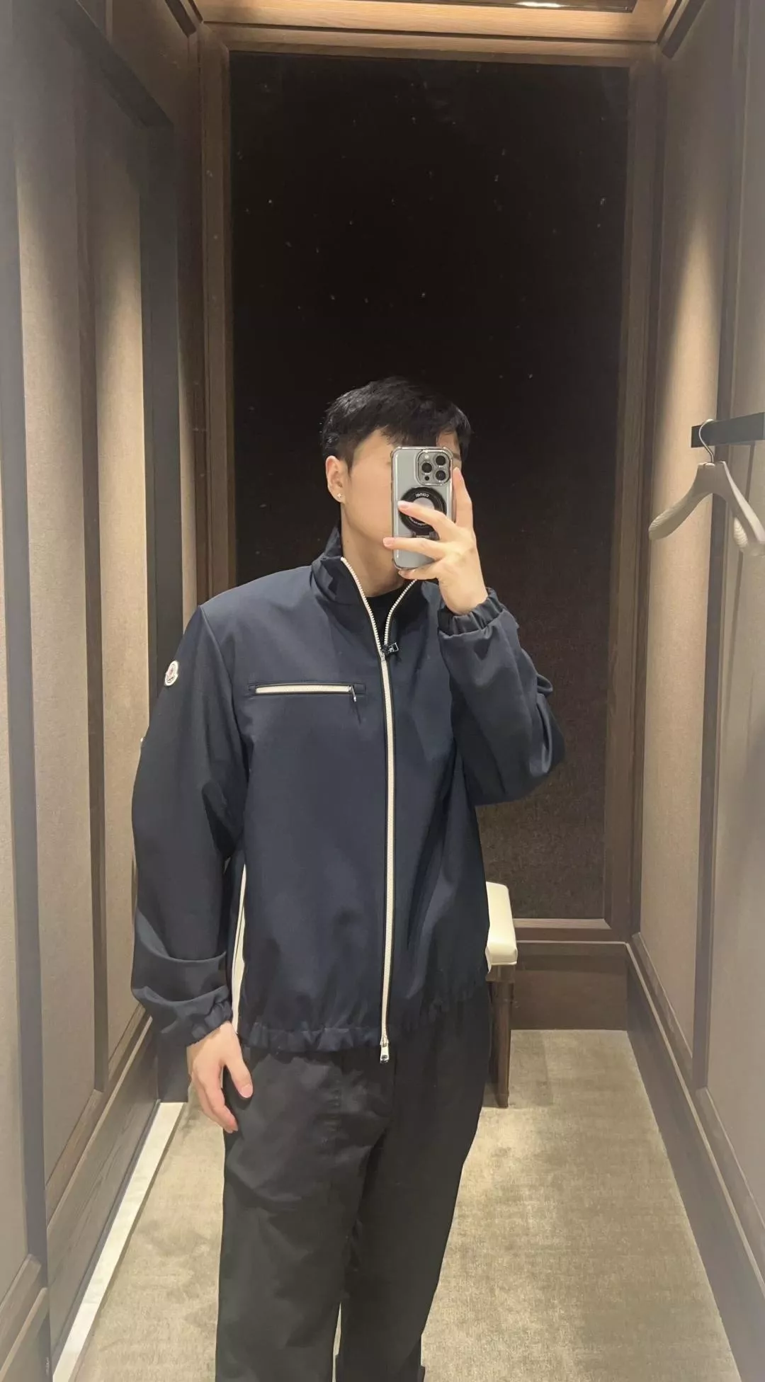 몽클레어 배색 테이프 남녀공용 상하의 세트 상세 이미지 28