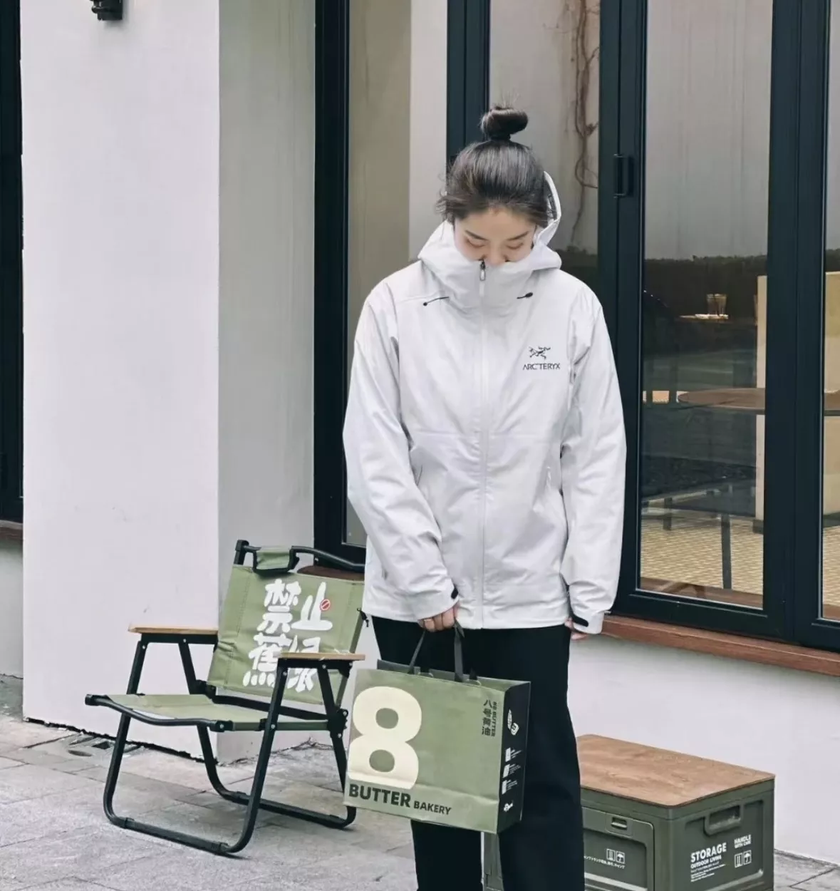 아크테릭스 다운 내피 결합 남녀공용 후드 재킷 상세 이미지 53