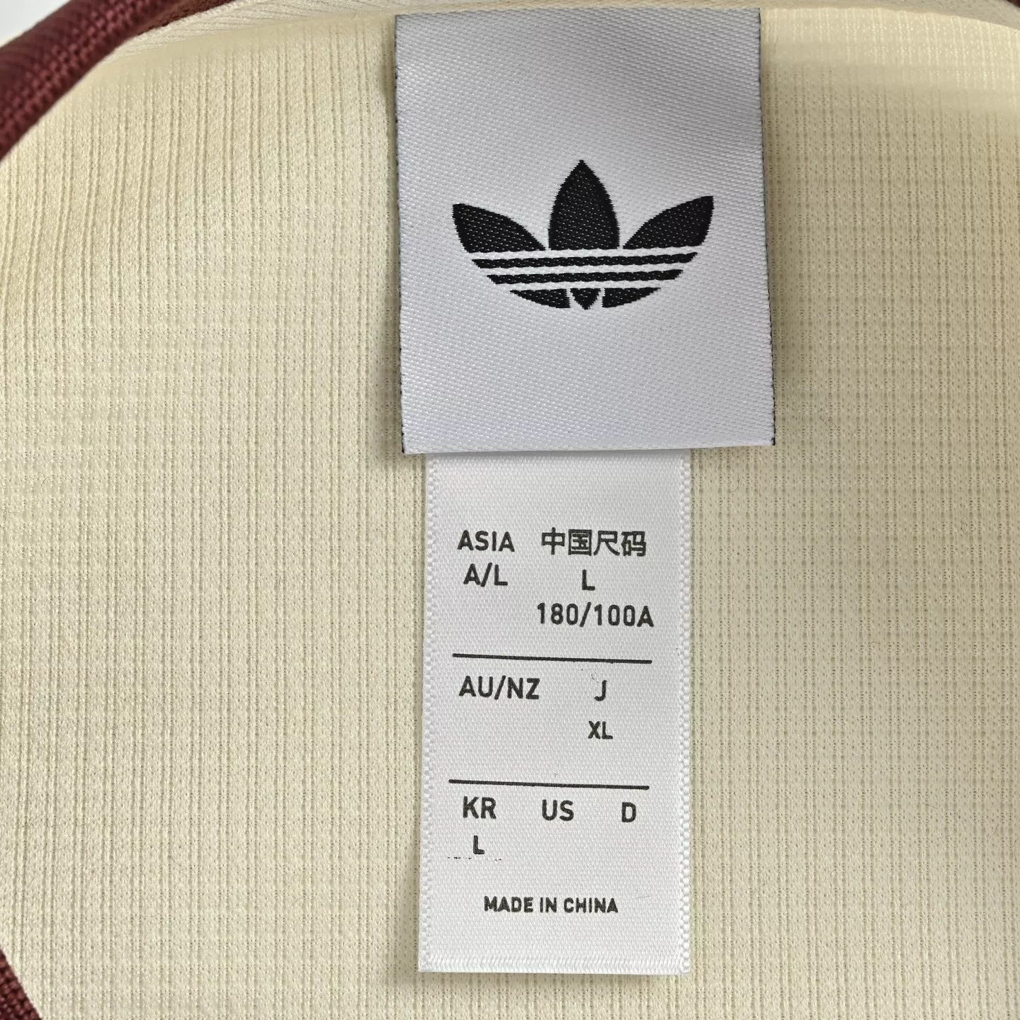 아디다스 와플 조직 배색 남녀공용 긴소매 티셔츠 상세 이미지 5