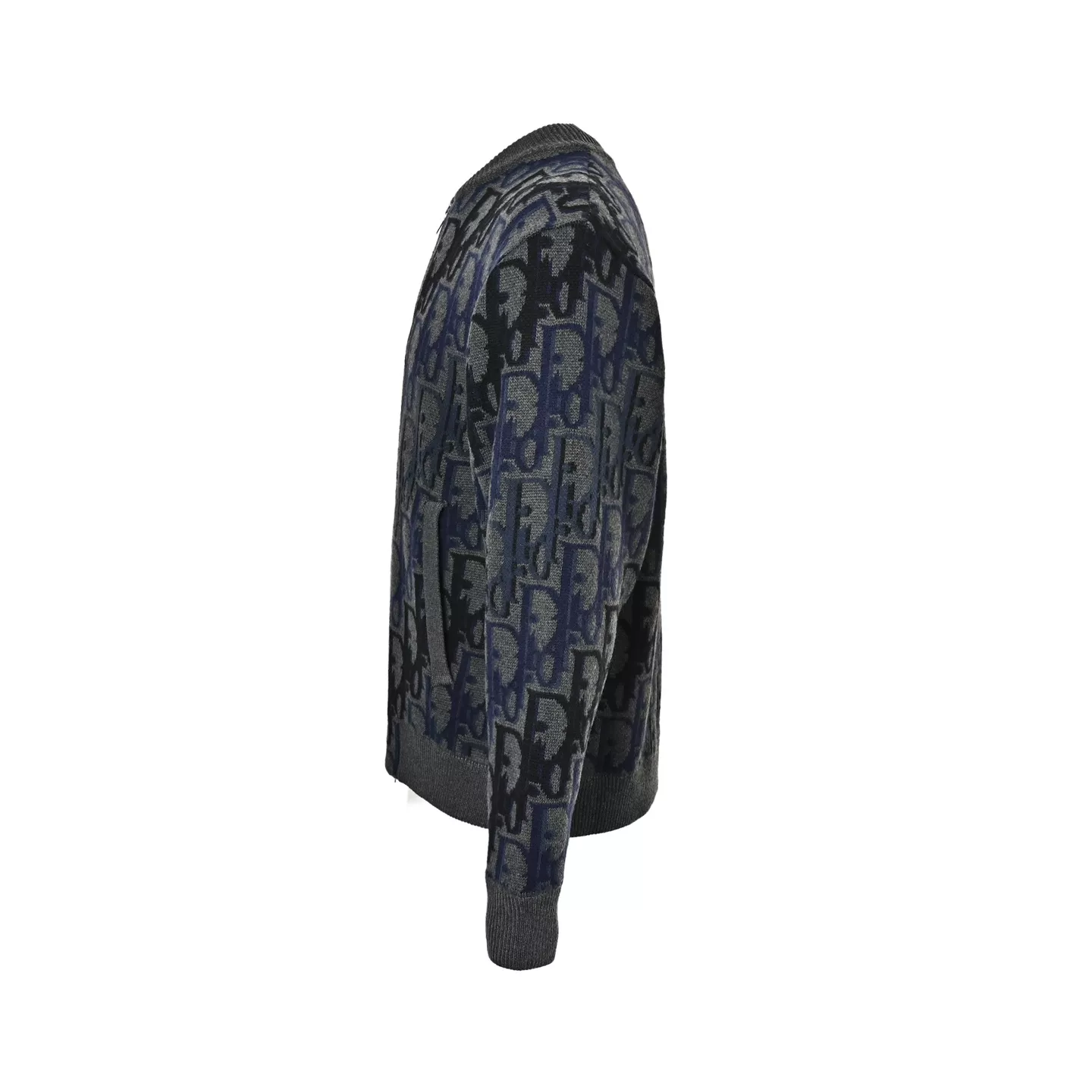 디올 그라데이션 자카드 남녀공용 니트 재킷 상세 이미지 2
