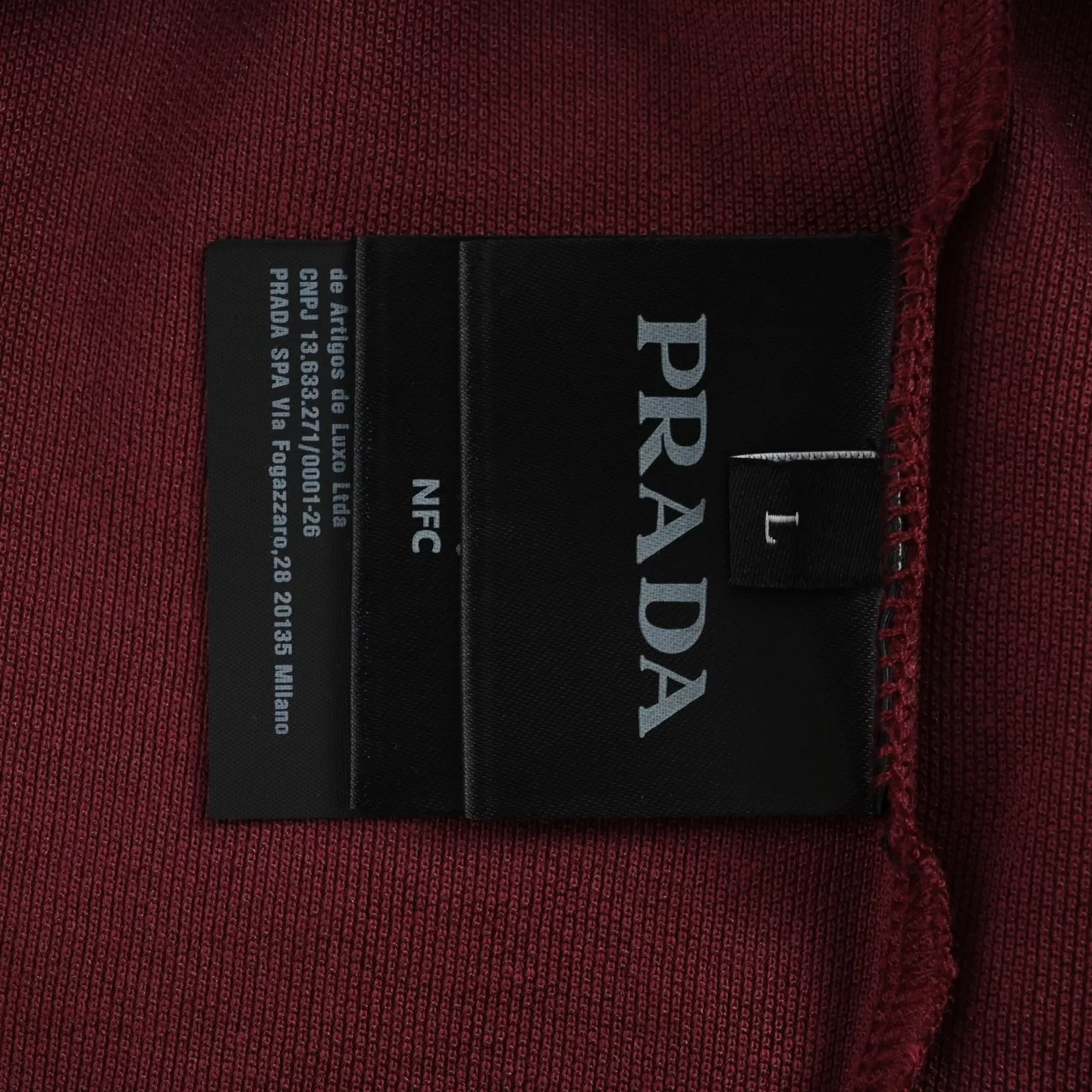 프라다 레이어드 디자인 남녀공용 긴소매 티셔츠 상세 이미지 6