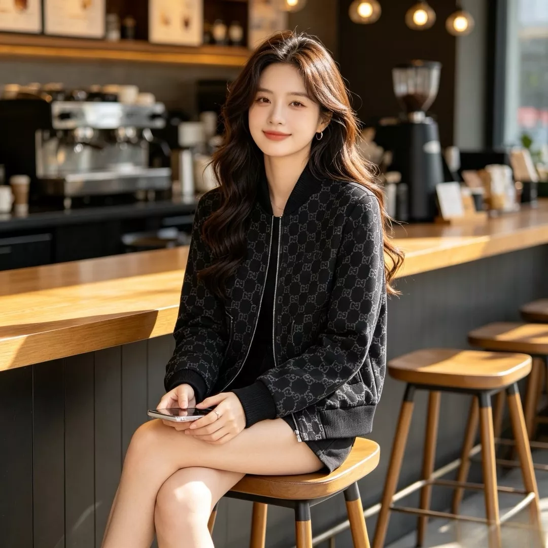 구찌 모노그램 자카드 남녀공용 니트 재킷 상세 이미지 11