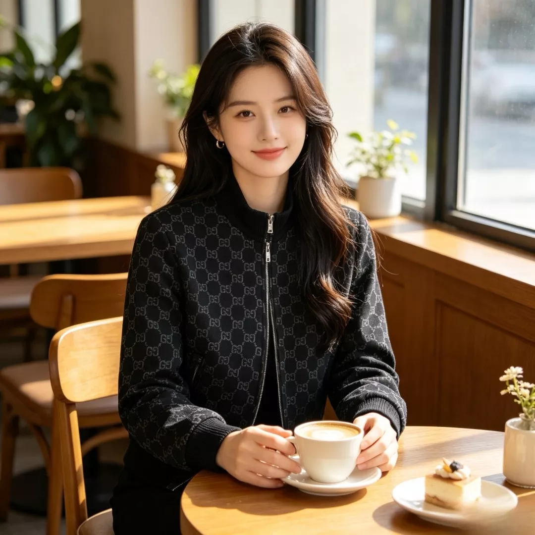 구찌 모노그램 자카드 남녀공용 니트 재킷 상세 이미지 13