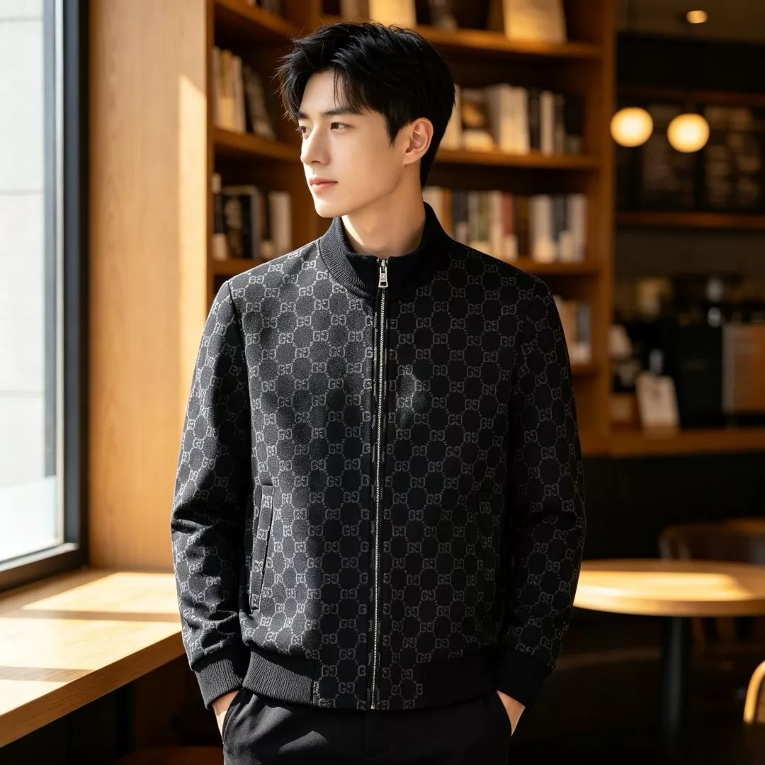 구찌 모노그램 자카드 남녀공용 니트 재킷 상세 이미지 18