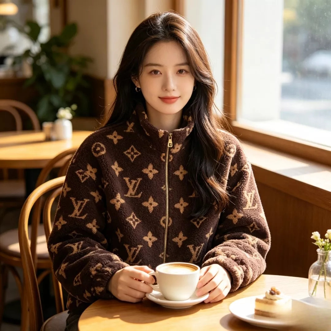 루이비통 모노그램 스탠드넥 남녀공용 플리스 재킷 상세 이미지 15