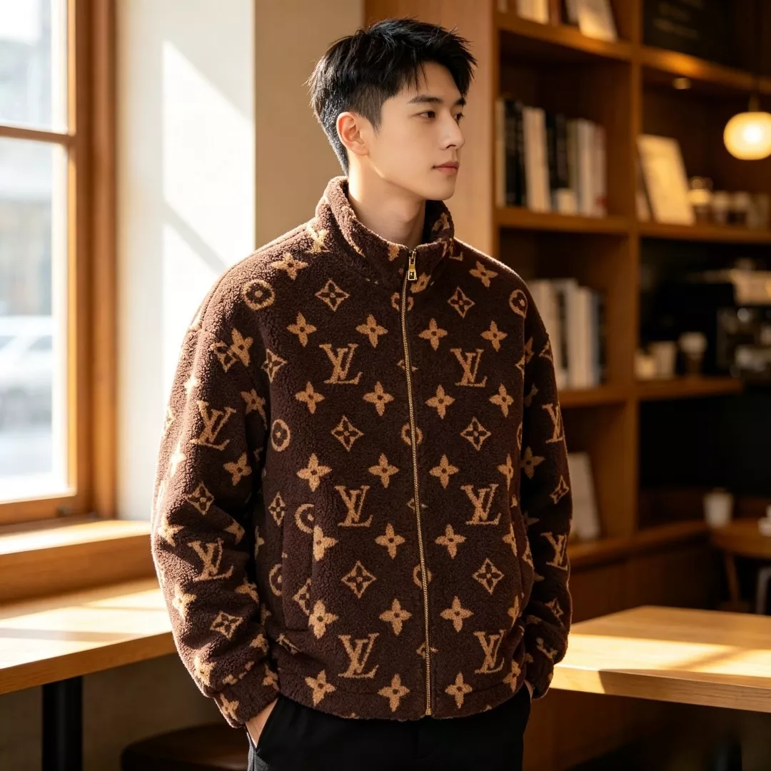 루이비통 모노그램 스탠드넥 남녀공용 플리스 재킷 상세 이미지 18