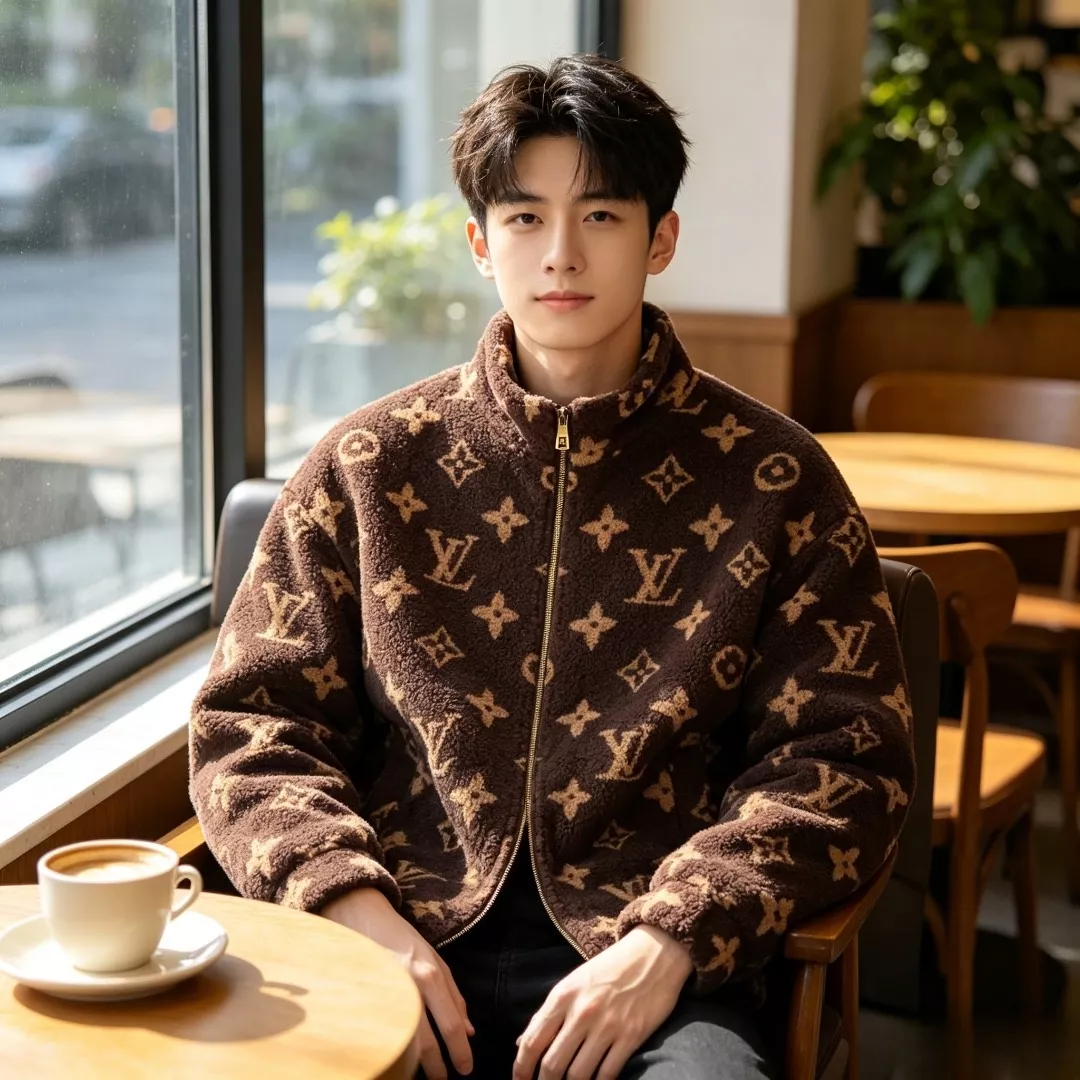 루이비통 모노그램 스탠드넥 남녀공용 플리스 재킷 상세 이미지 19