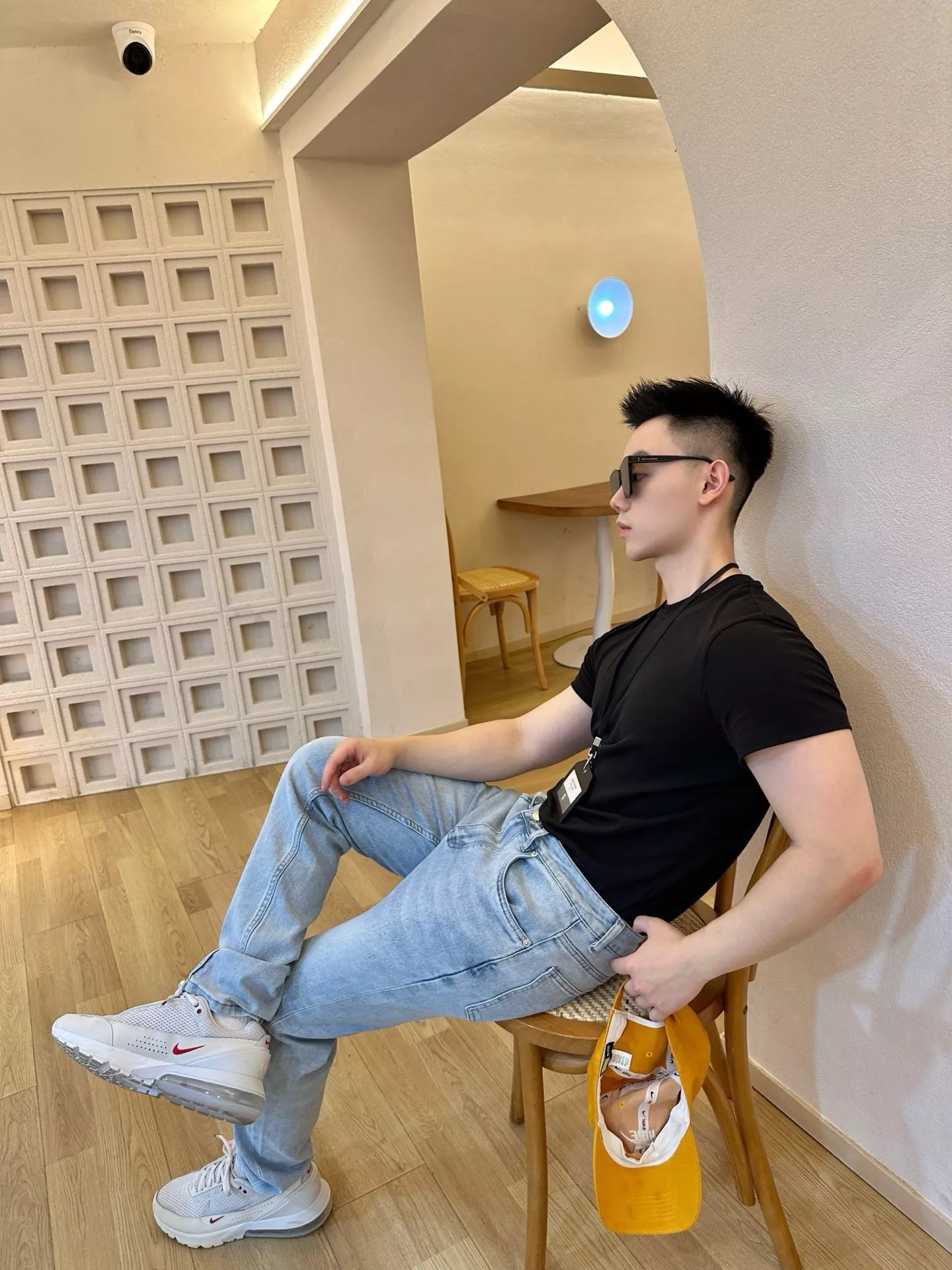 루이비통 워싱 뒤쪽 프린트 남녀공용 데님 팬츠 상세 이미지 19