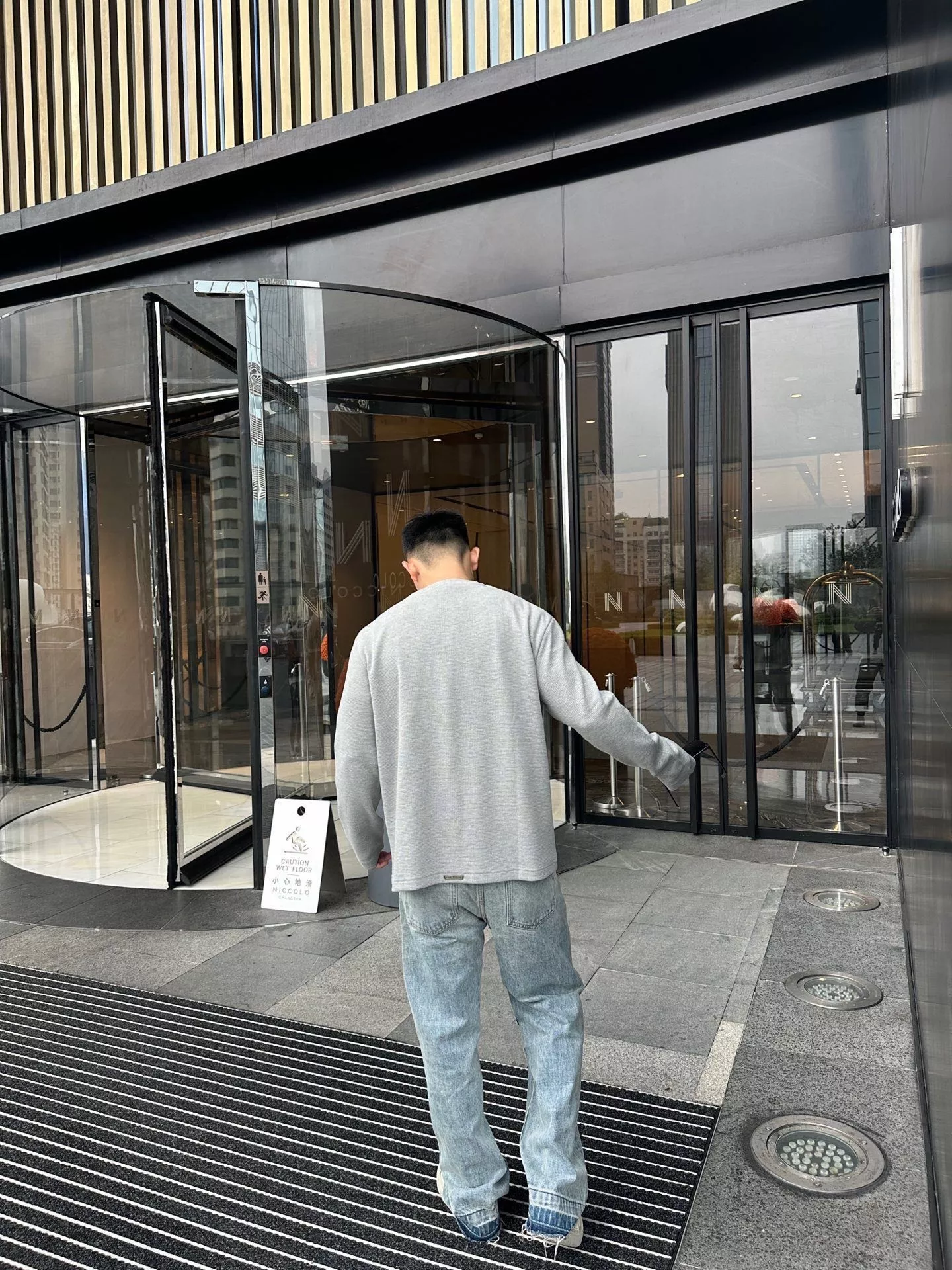 크롬하츠 십자가 와플 헨리넥 남녀공용 긴소매 티셔츠 상세 이미지 23