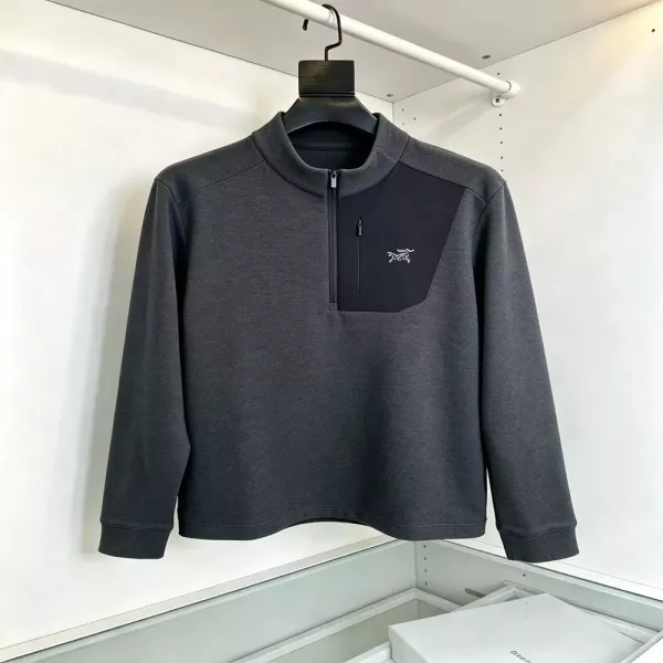 아크테릭스 플리스 반집업 남녀공용 긴소매 티셔츠