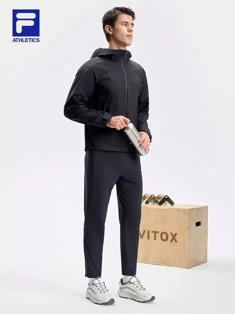 휠라 경량 우븐 입체 절개 남녀공용 후드 재킷 상세 이미지 22