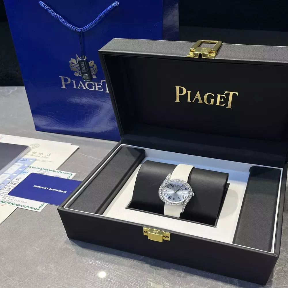 피아제 30mm 쿼츠 여성용 가죽 시계