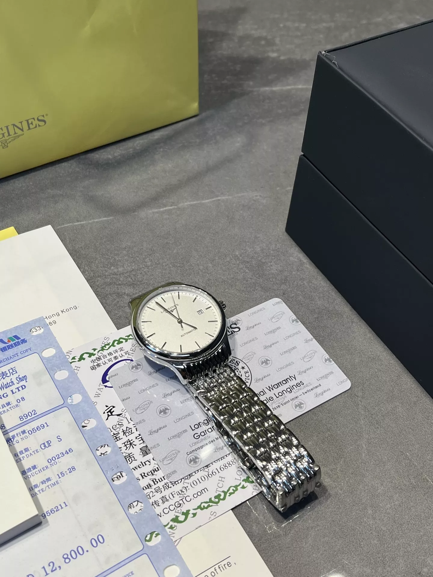 론진 40mm 기계식 남성용 메탈 시계 상세 이미지 8