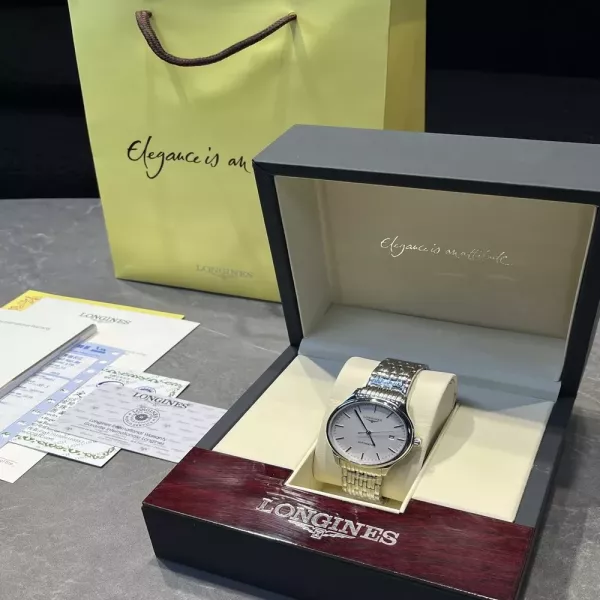 론진 40mm 기계식 남성용 메탈 시계