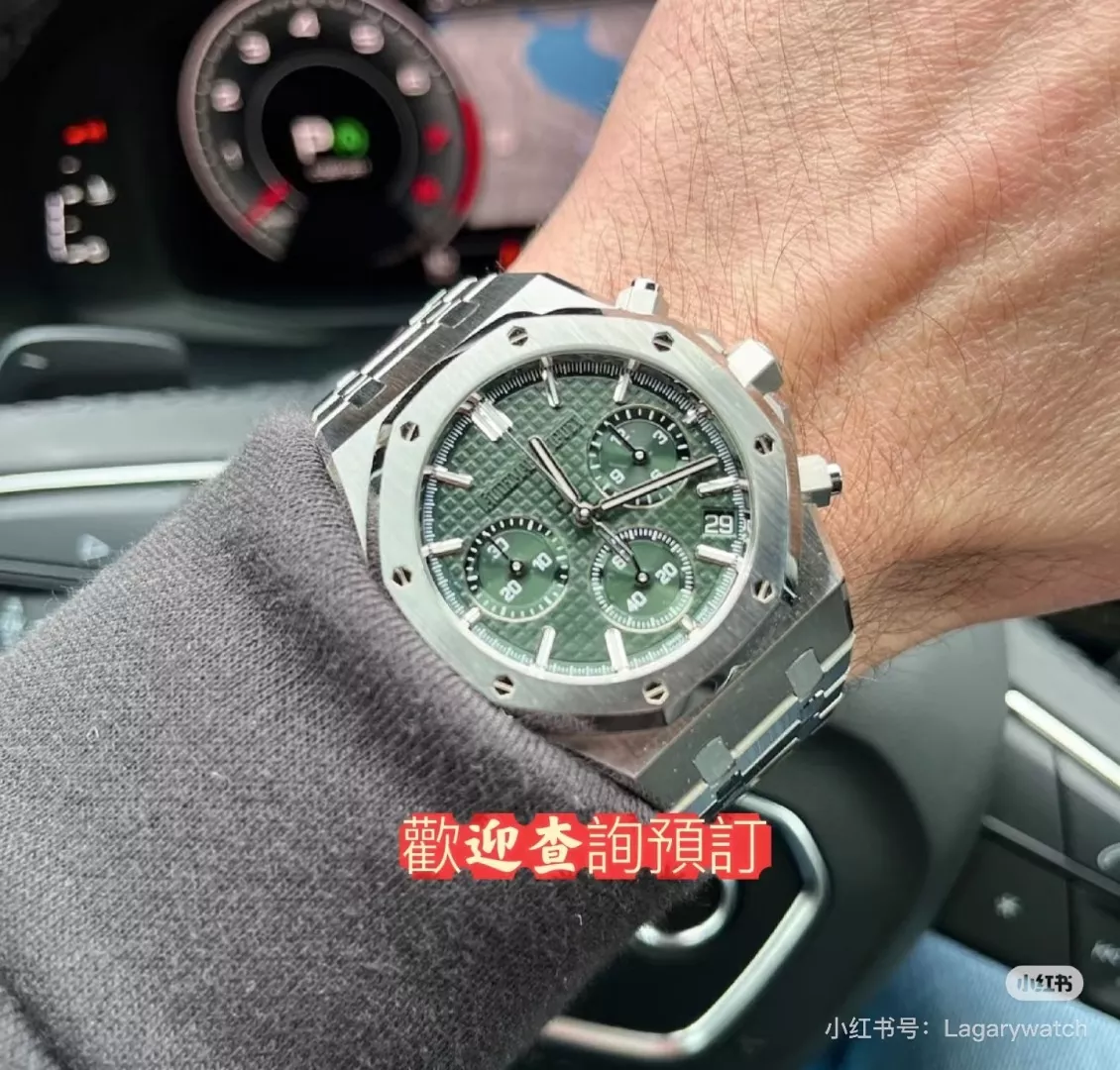 오데마피게 40mm 격자 다이얼 남성용 메탈 시계 상세 이미지 15