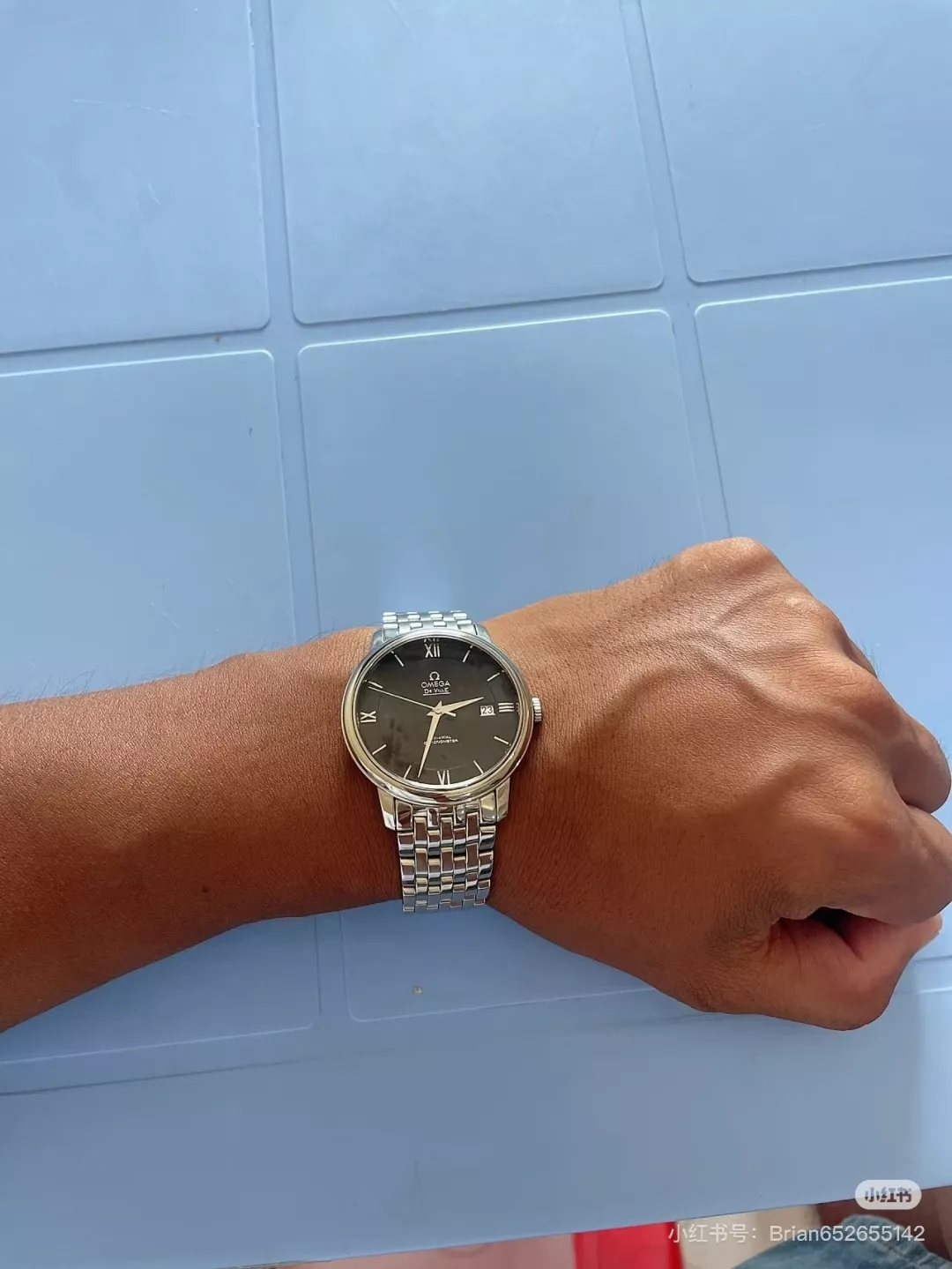 오메가 40mm 사파이어 남성용 메탈 시계 상세 이미지 13