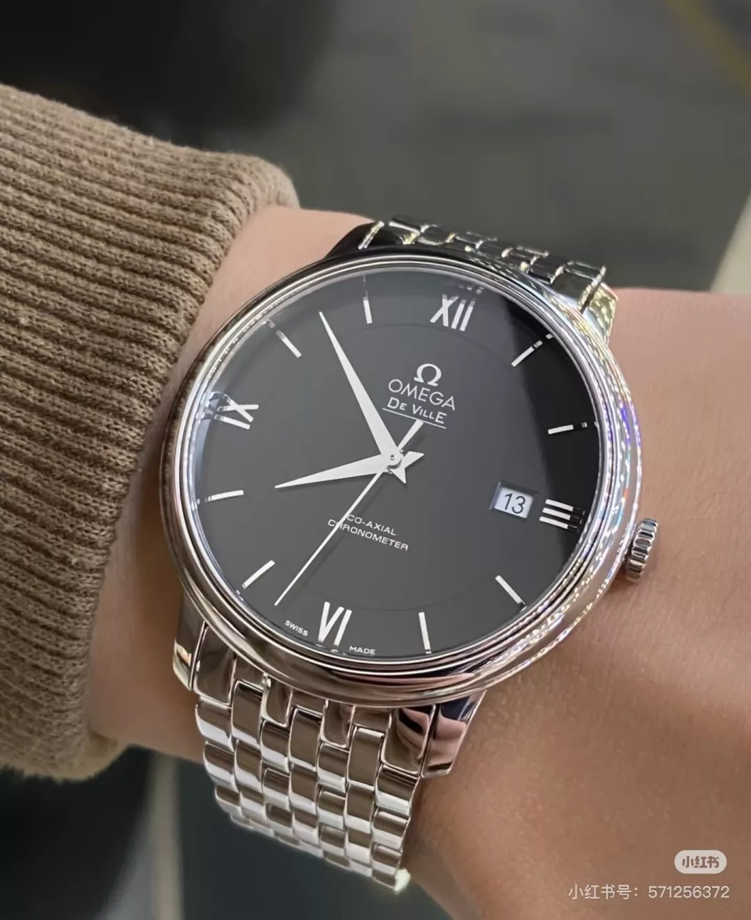 오메가 40mm 사파이어 남성용 메탈 시계 상세 이미지 14