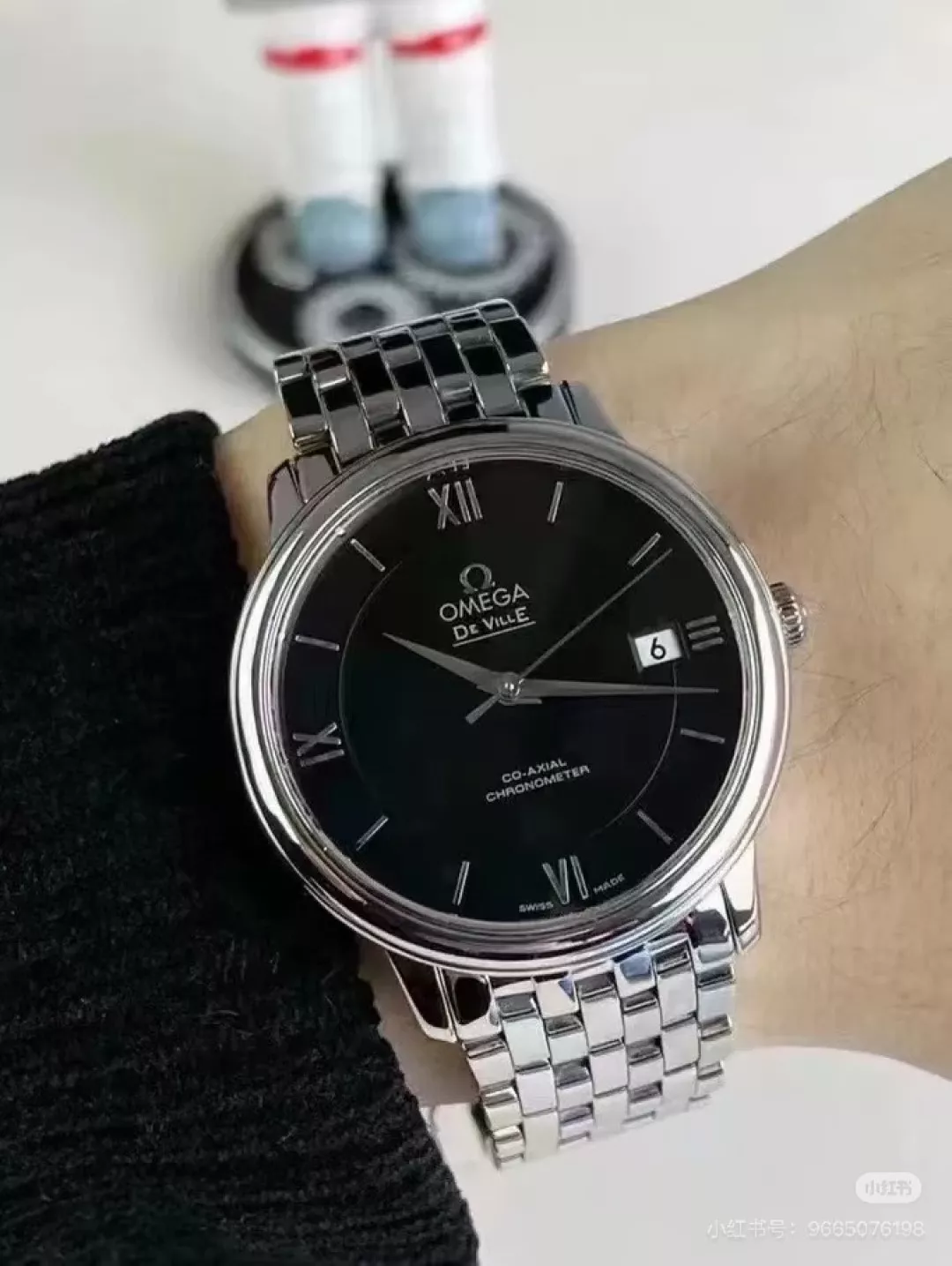 오메가 40mm 사파이어 남성용 메탈 시계 상세 이미지 15