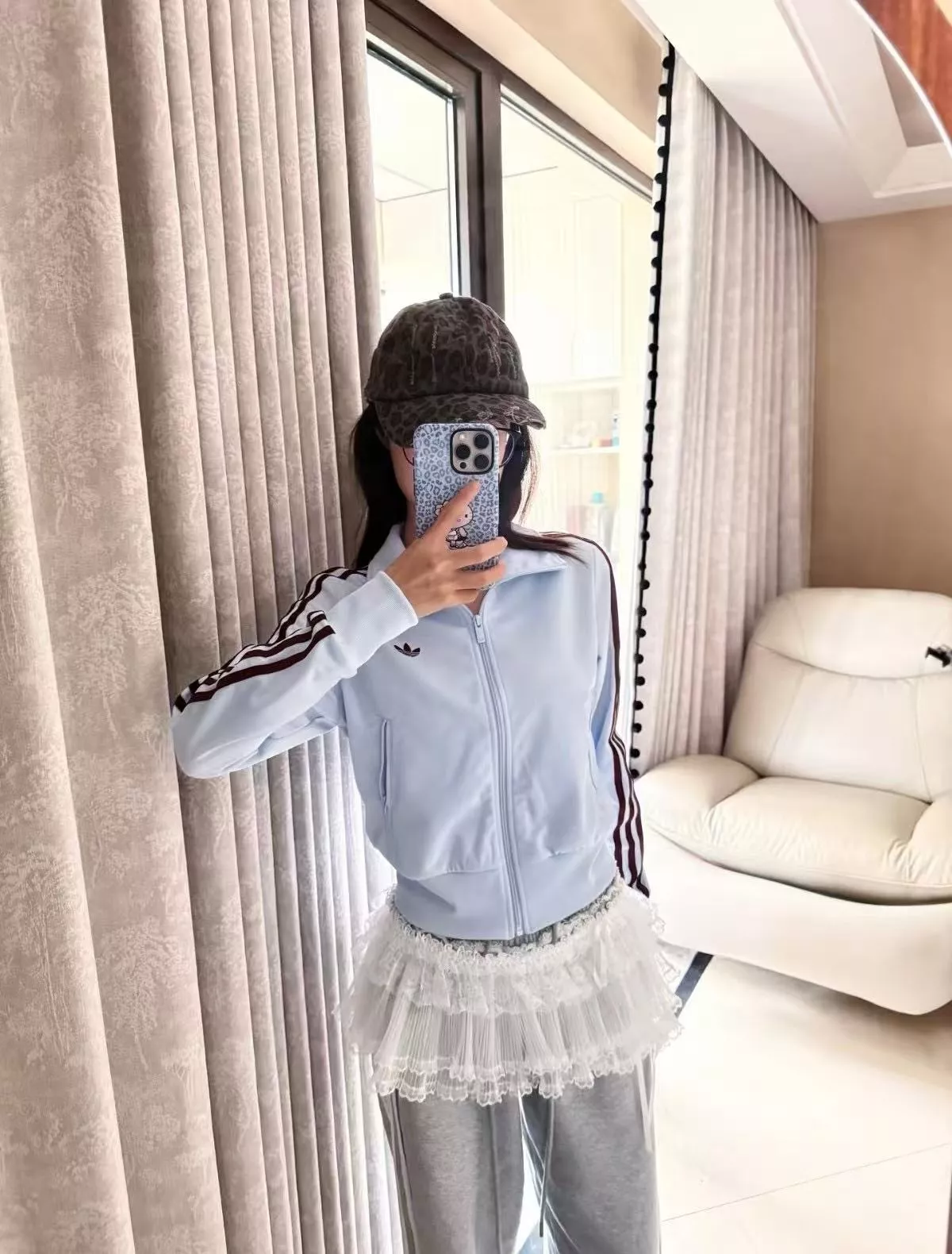 아디다스 삼선 크롭 여성용 집업 재킷 상세 이미지 20