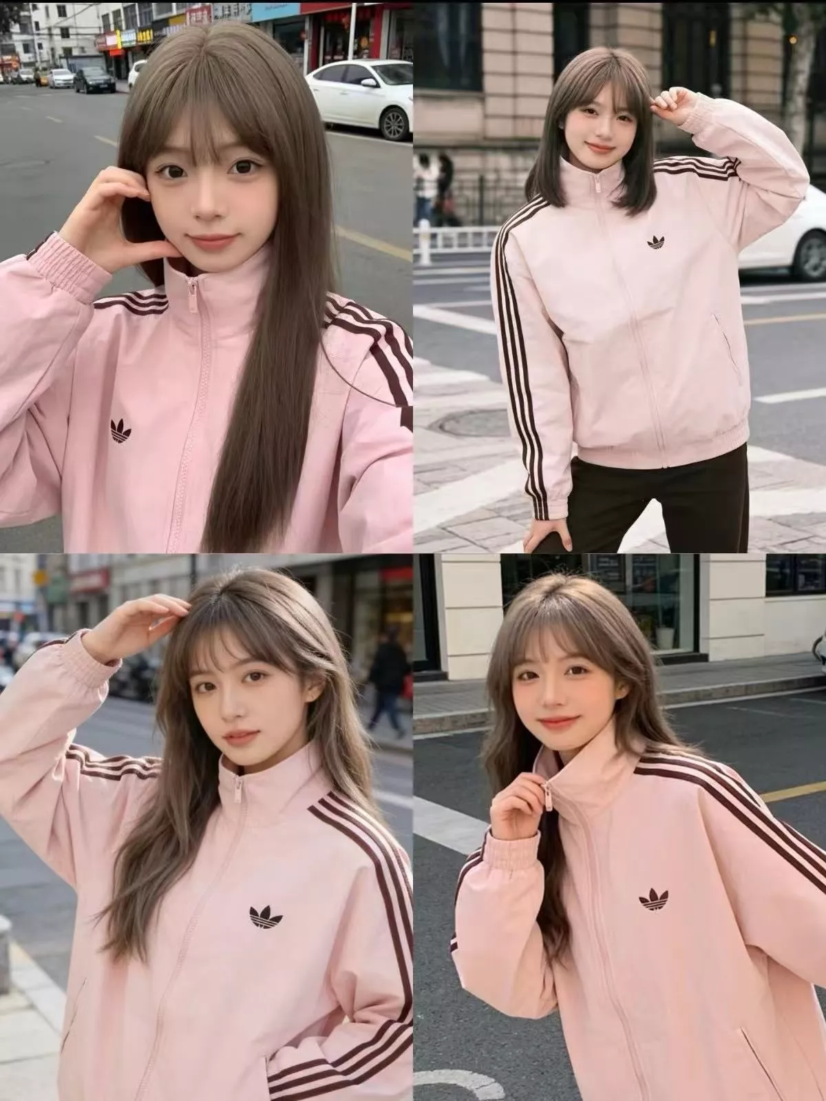 아디다스 삼선 크롭 여성용 집업 재킷 상세 이미지 21