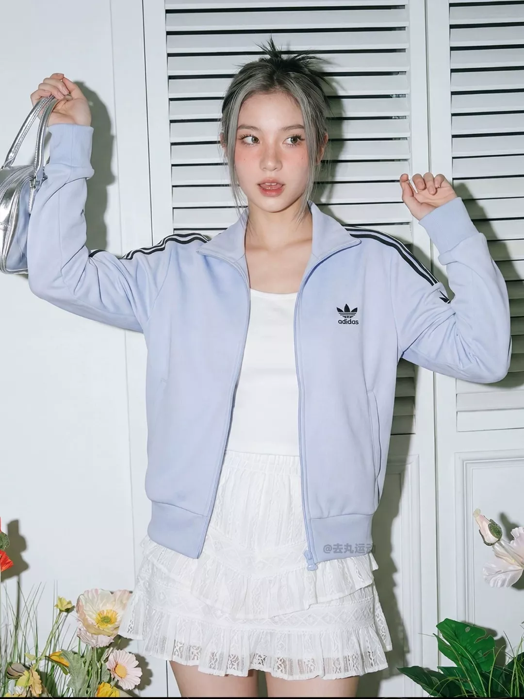 아디다스 삼선 자수 투웨이 여성용 집업 재킷 상세 이미지 19