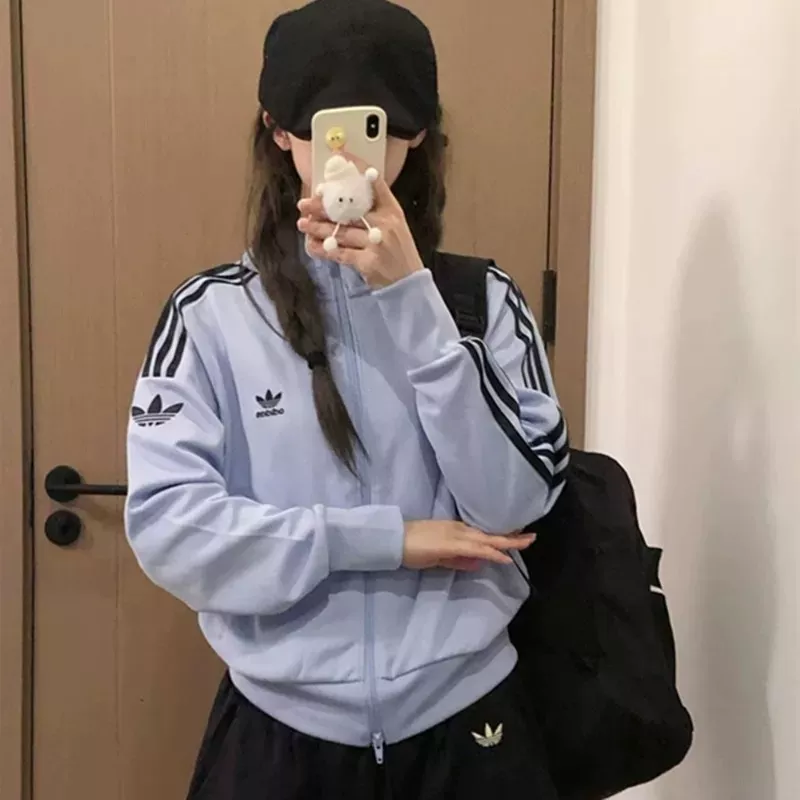 아디다스 삼선 자수 투웨이 여성용 집업 재킷 상세 이미지 20