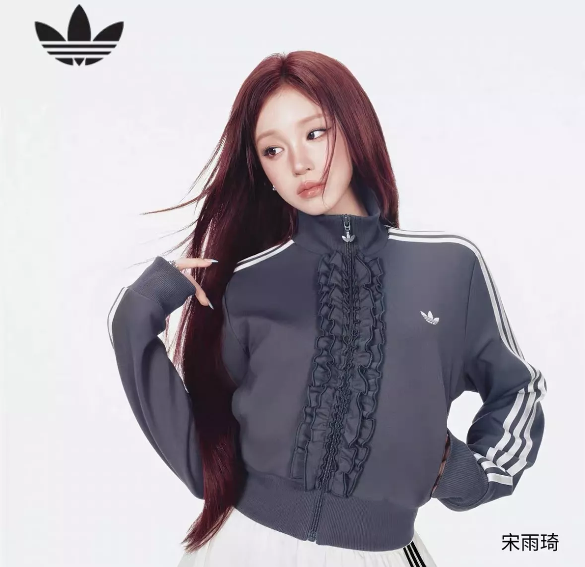 아디다스 프릴 크롭 여성용 집업 재킷 상세 이미지 13