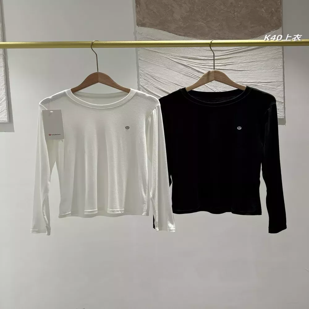 룰루레몬 라운드넥 2장 구성 여성용 긴소매 티셔츠