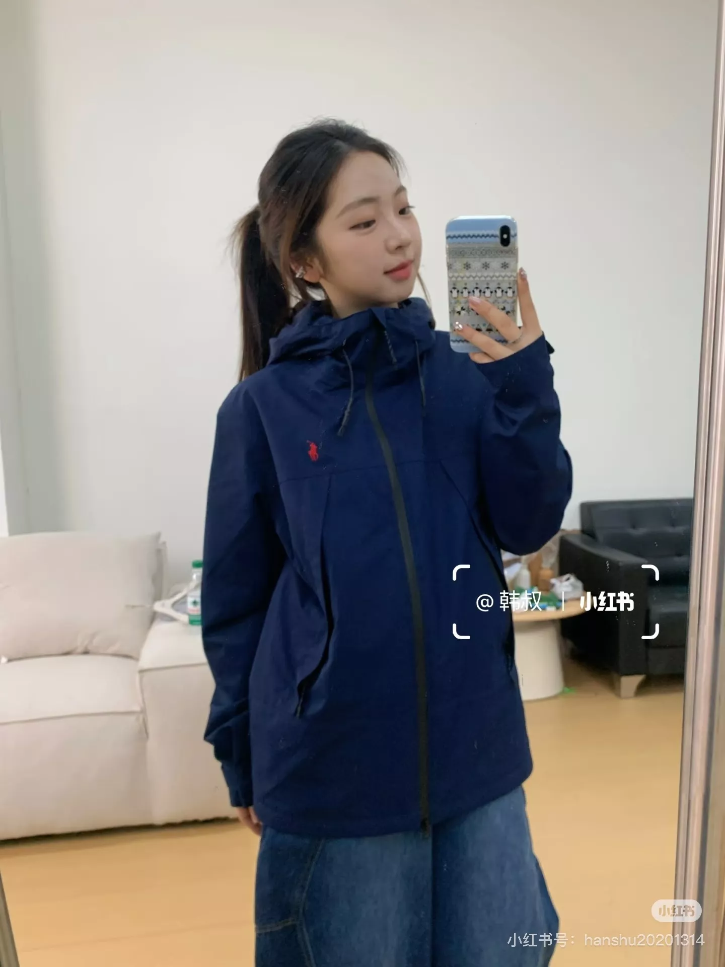 랄프로렌 자수 투웨이 집업 남녀공용 후드 재킷 상세 이미지 23